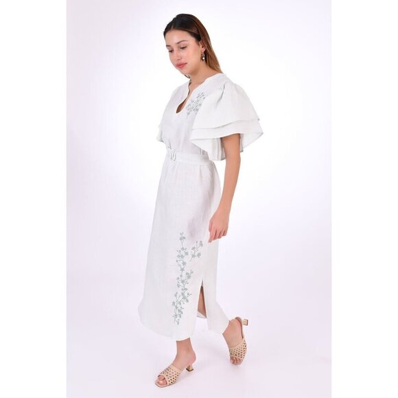 Fanm Mon Yeliz Dress Mint Green Womens Size Small - Picture 3 of 10